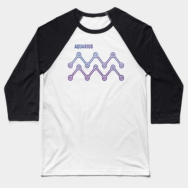 Aquarius Baseball T-Shirt by FamiLane